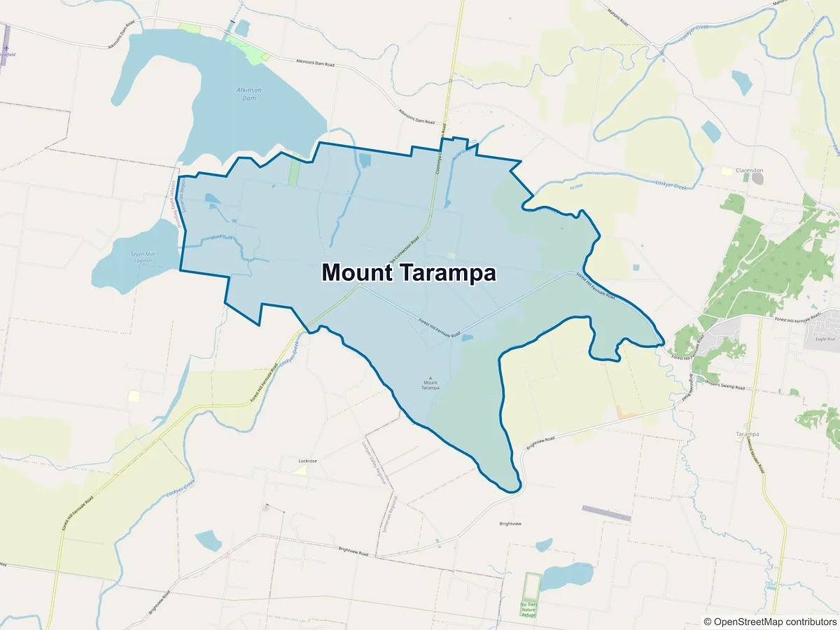 Map of Mount Tarampa, QLD, Australia
