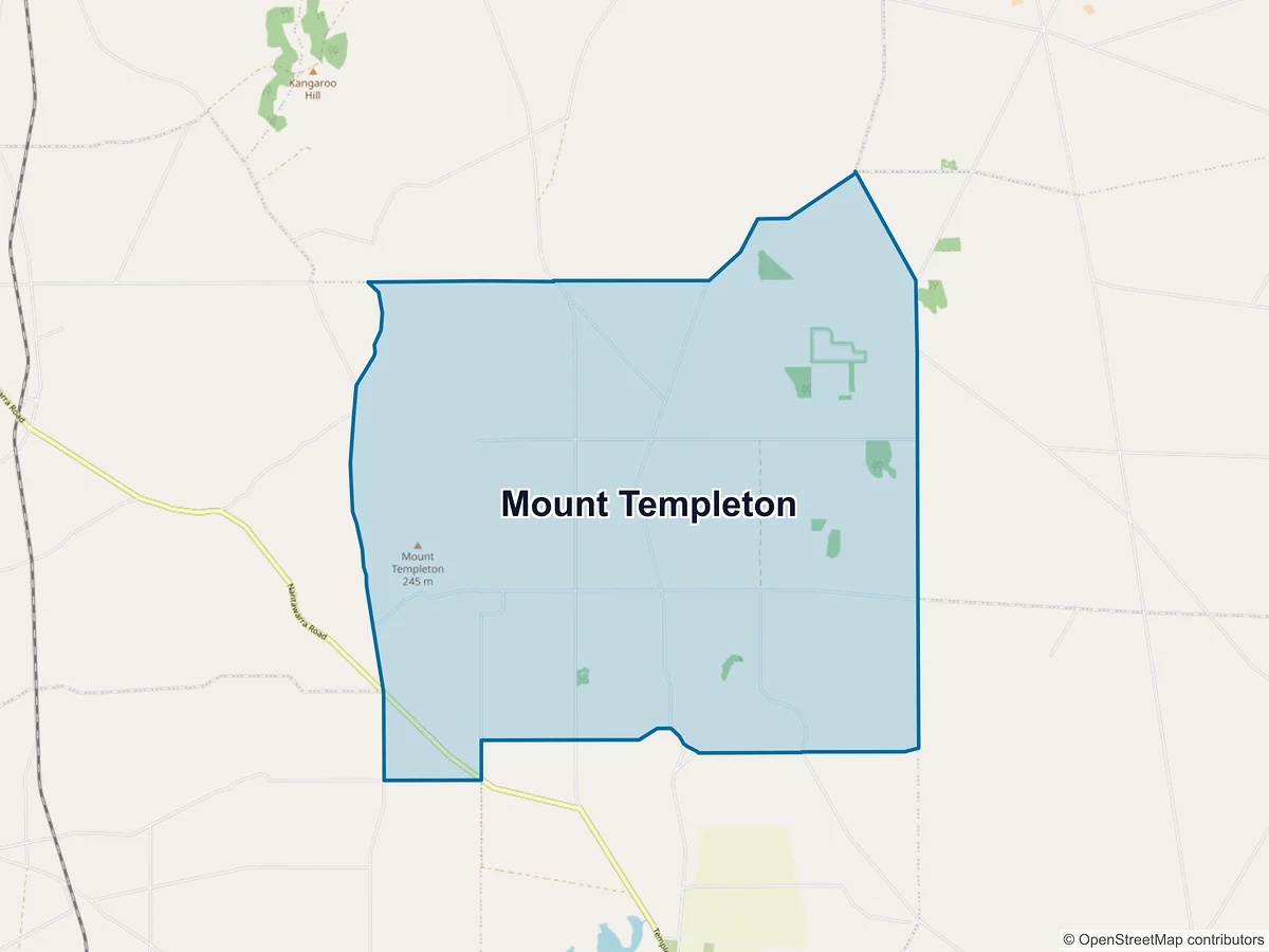 Map of Mount Templeton, SA, Australia