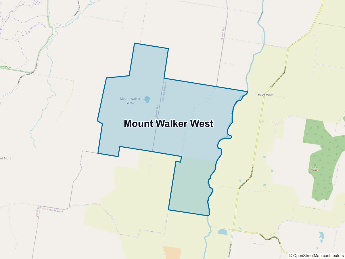 Map of Mount Walker West, QLD, Australia