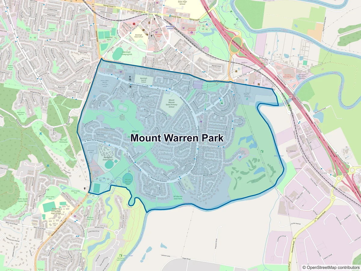 Map of Mount Warren Park, QLD, Australia