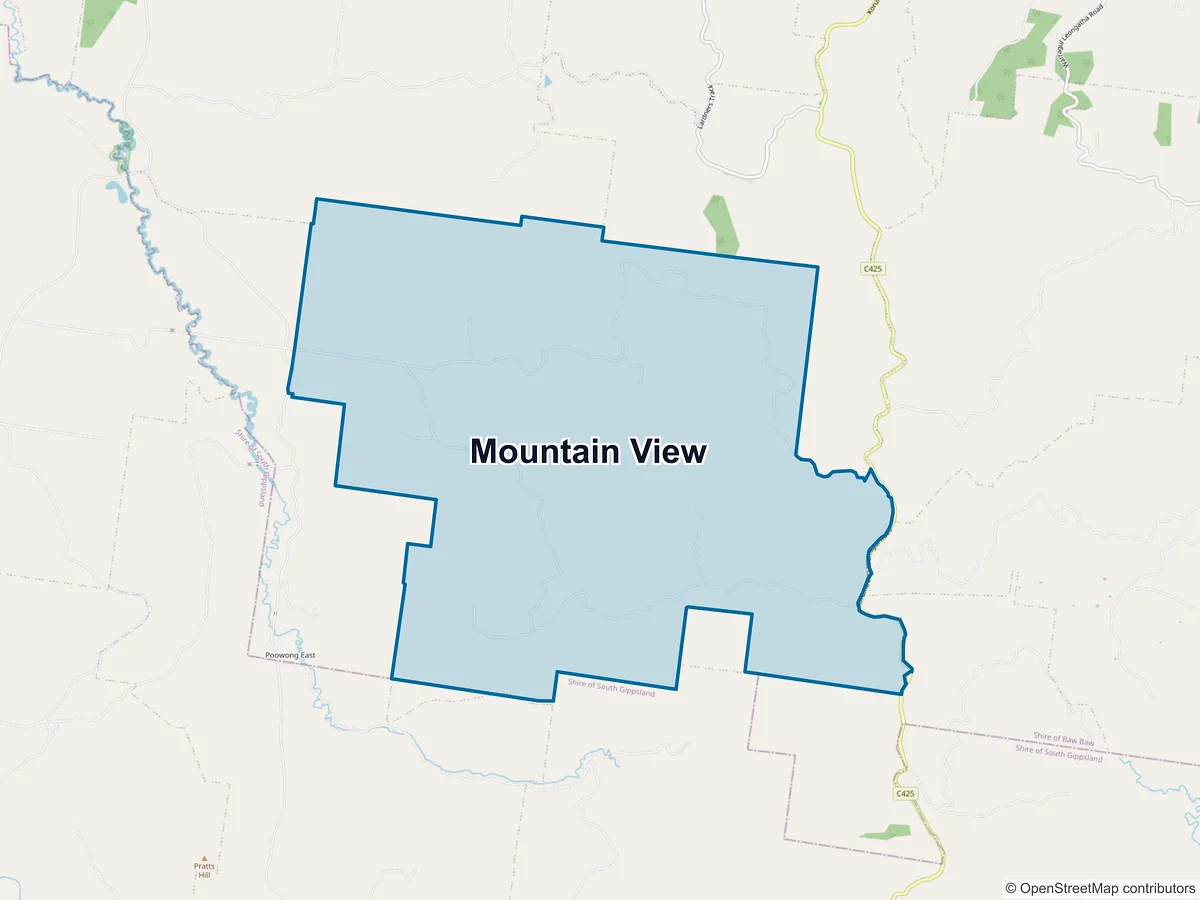 Map of Mountain View, VIC, Australia