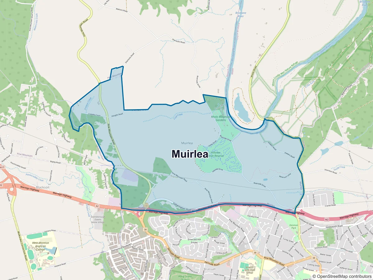 Map of Muirlea, QLD, Australia