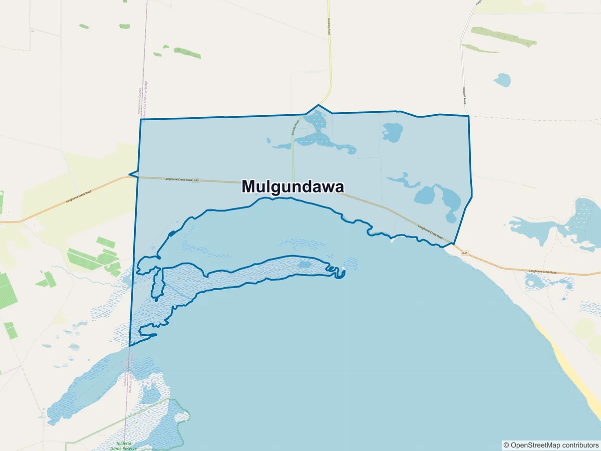 Map of Mulgundawa, SA, Australia