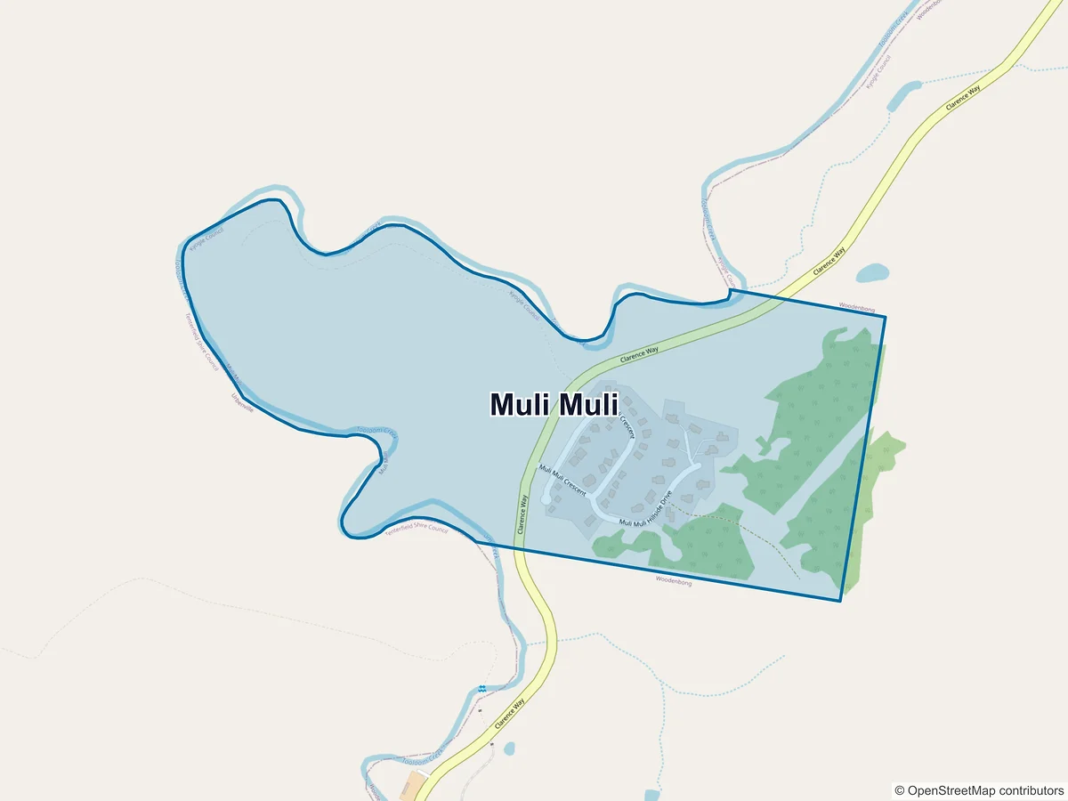Map of Muli Muli, NSW, Australia