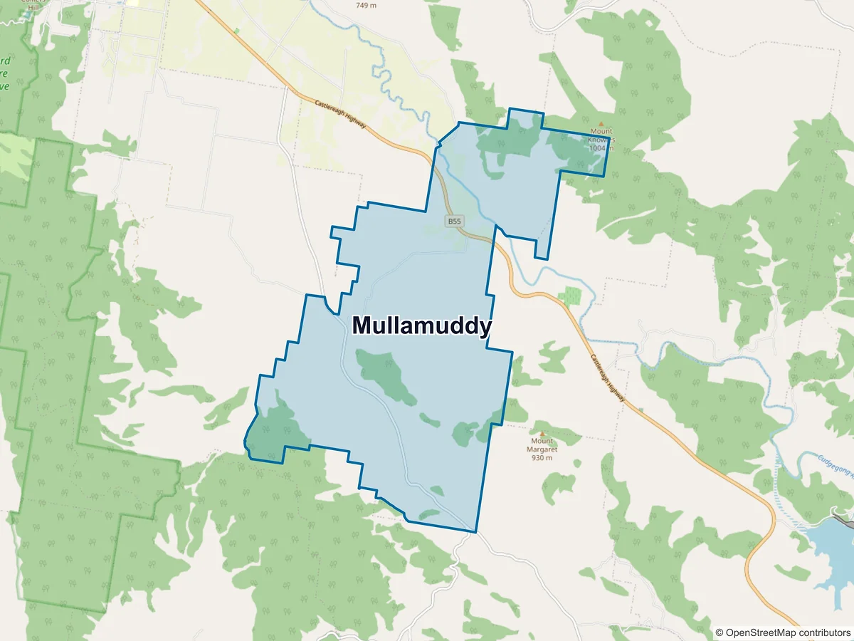 Map of Mullamuddy, NSW, Australia