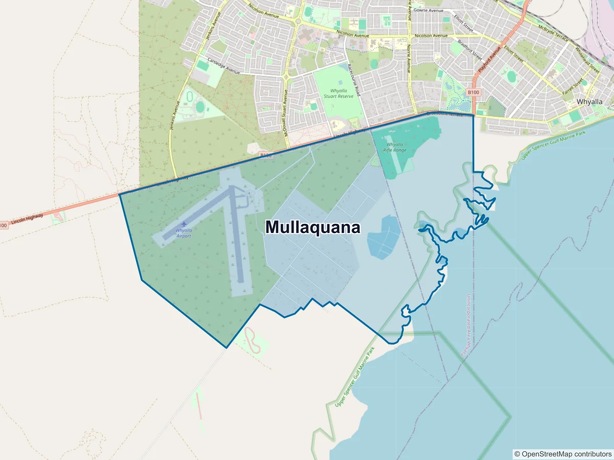 Map of Mullaquana, SA, Australia