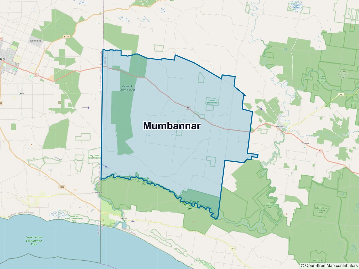 Map of Mumbannar, VIC, Australia