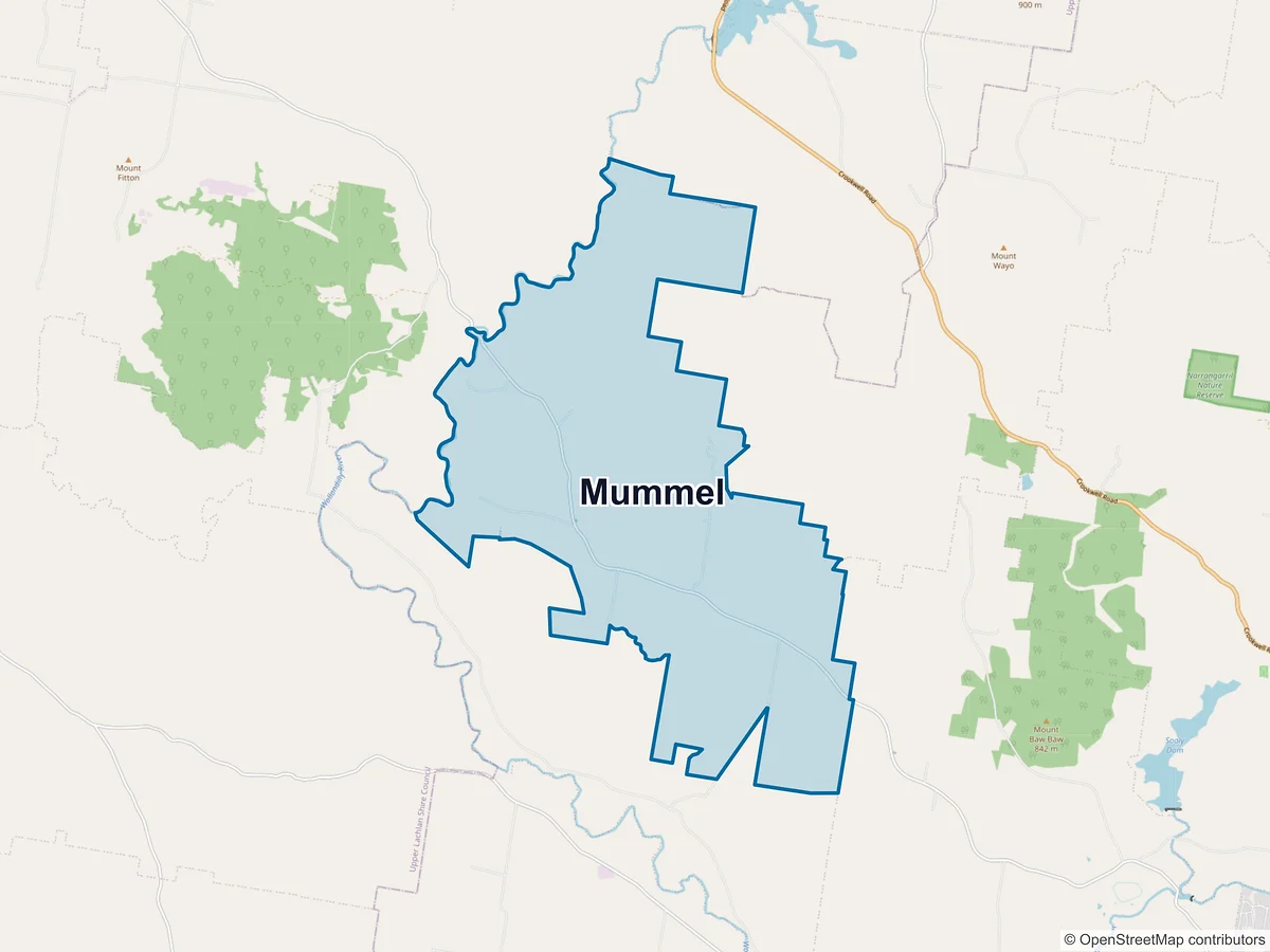 Map of Mummel, NSW, Australia
