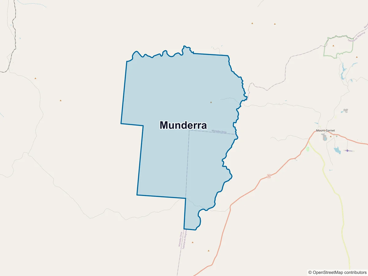 Map of Munderra, QLD, Australia