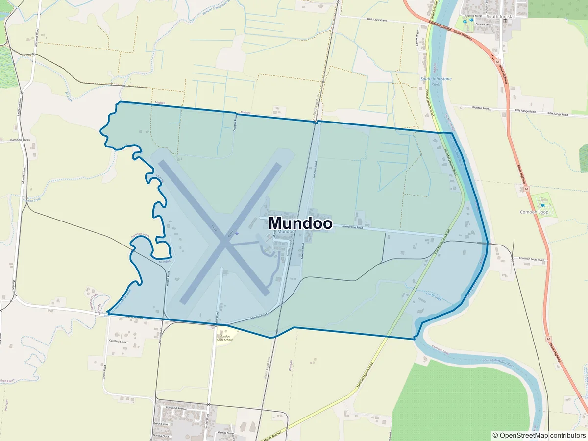 Map of Mundoo, QLD, Australia