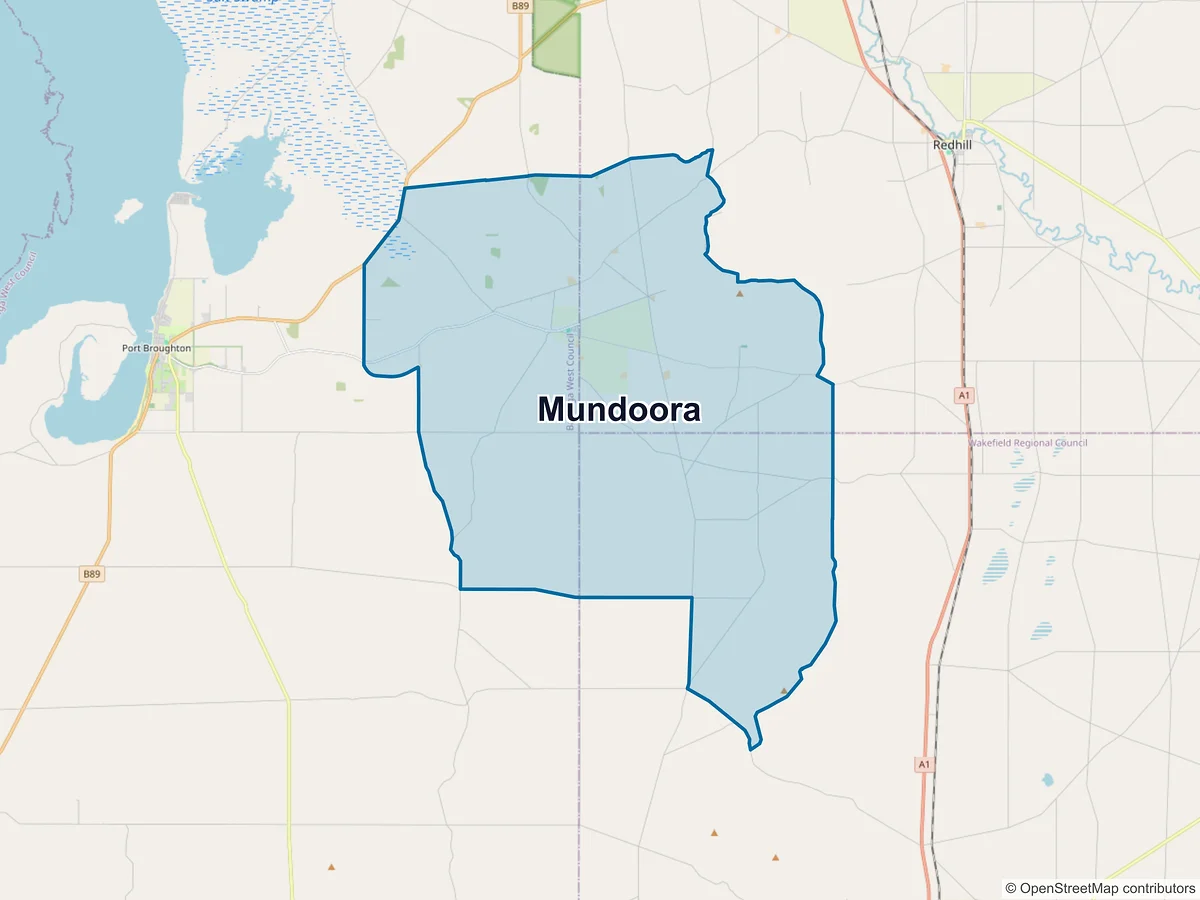 Map of Mundoora, SA, Australia