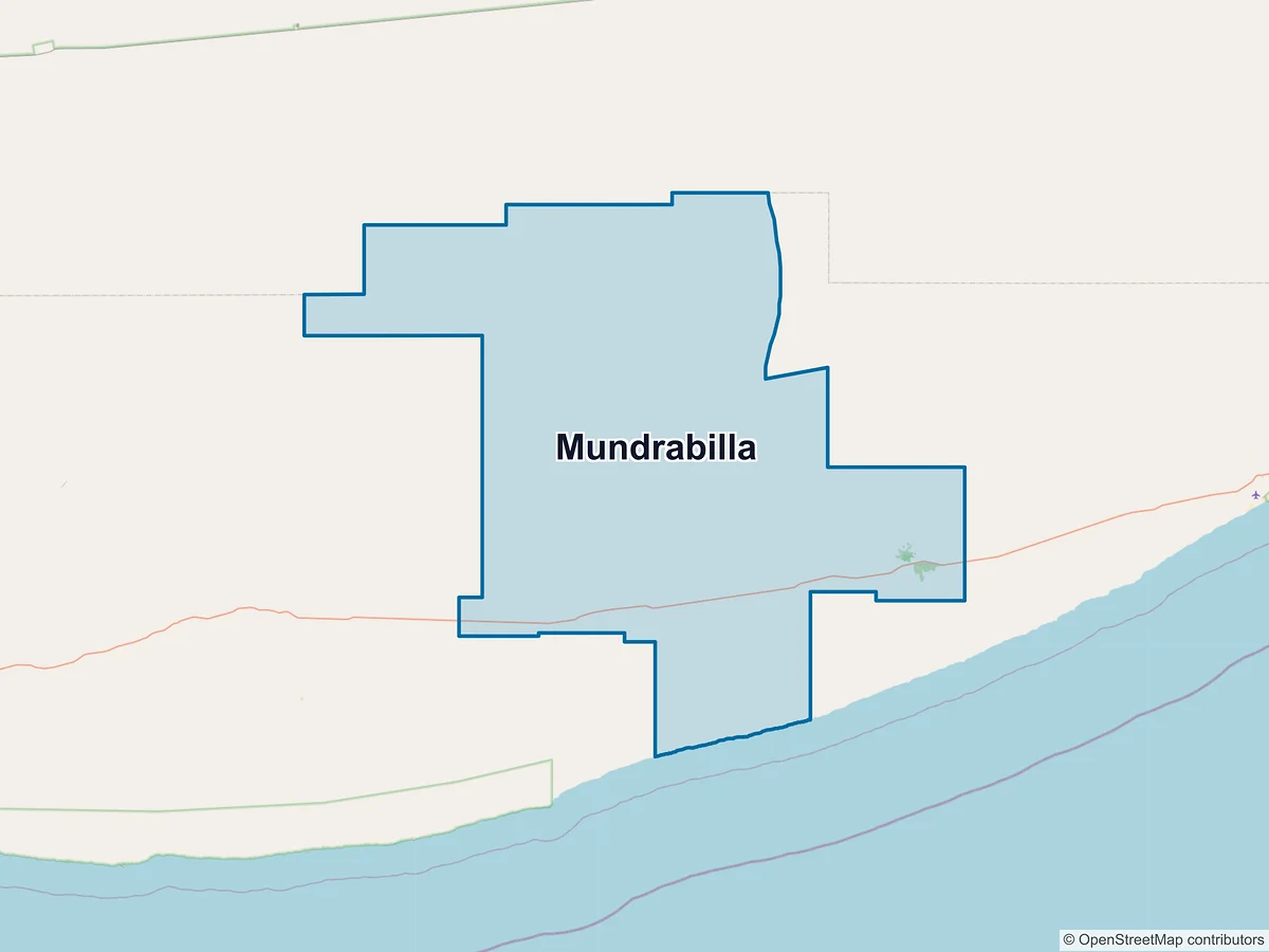 Map of Mundrabilla, WA, Australia