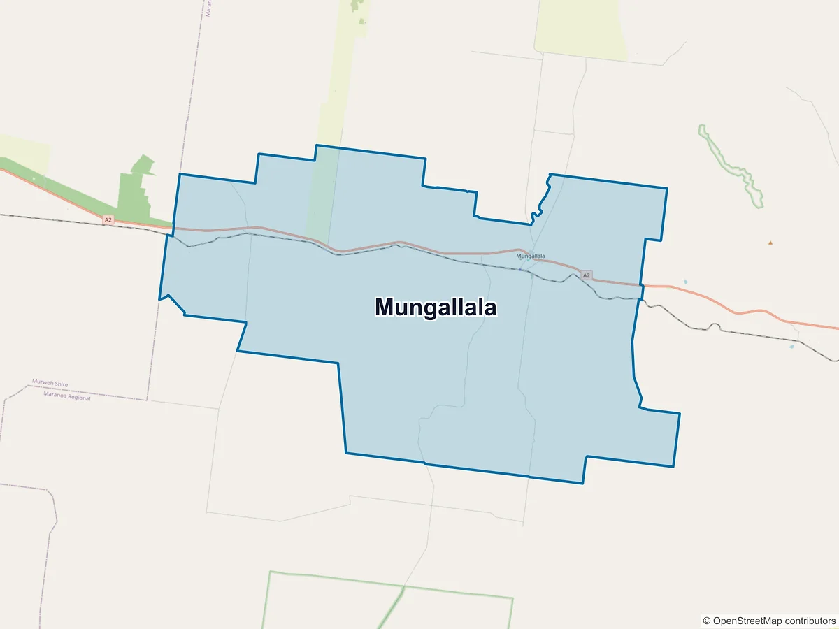 Map of Mungallala, QLD, Australia