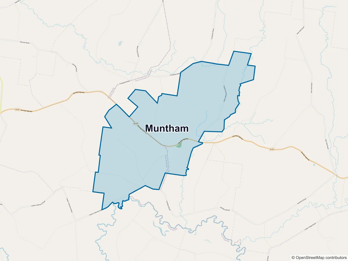 Map of Muntham, VIC, Australia