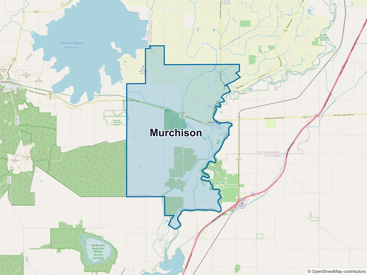 Map of Murchison, VIC, Australia