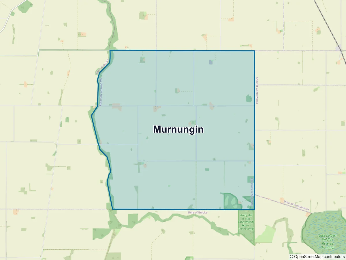 Map of Murnungin, VIC, Australia
