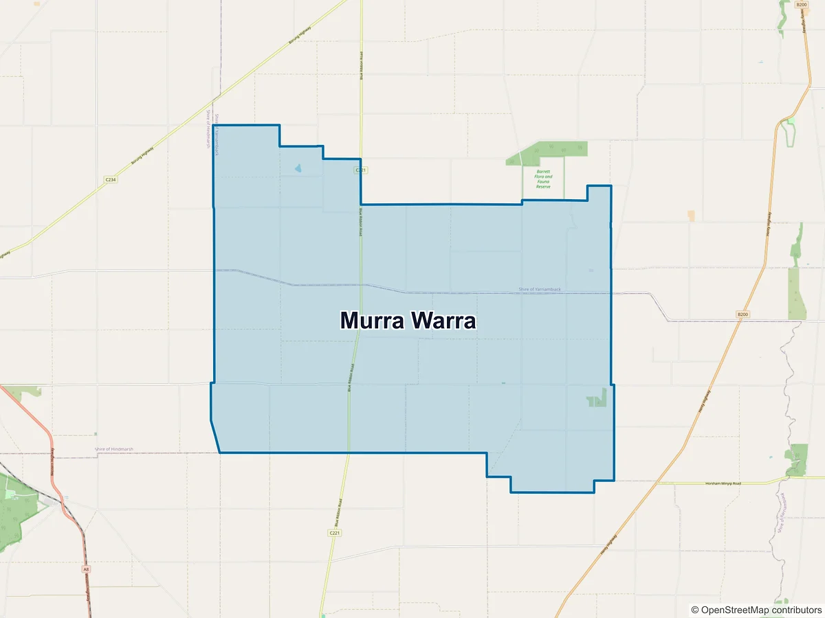 Map of Murra Warra, VIC, Australia