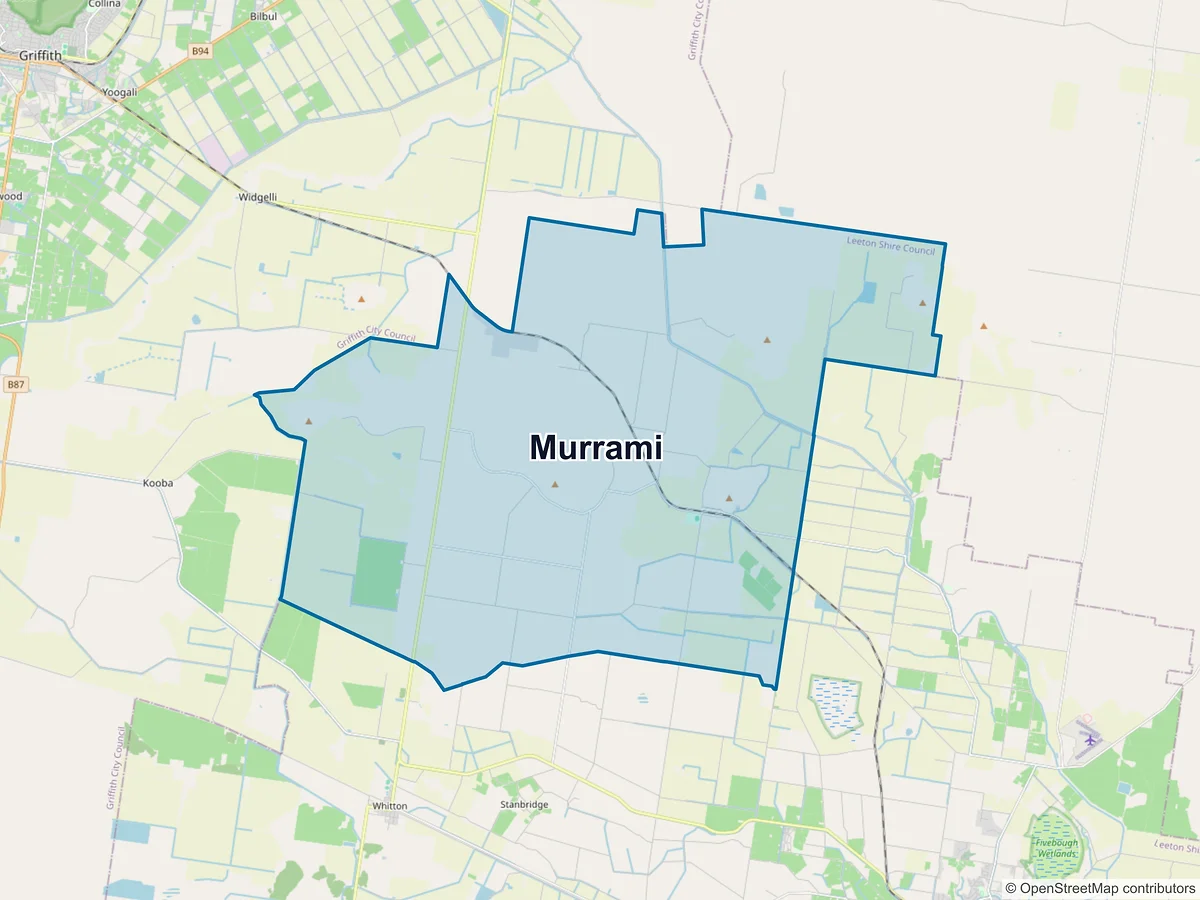 Map of Murrami, NSW, Australia