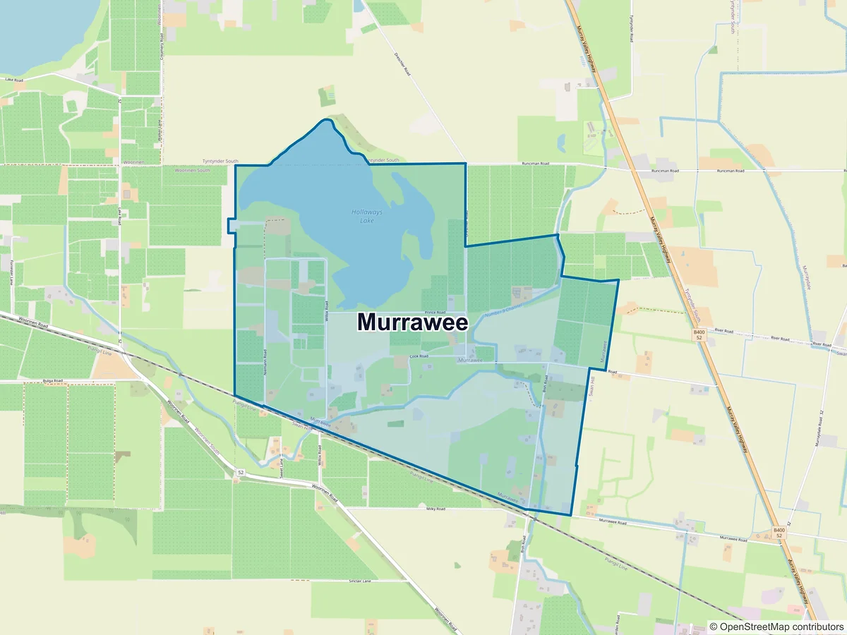 Map of Murrawee, VIC, Australia
