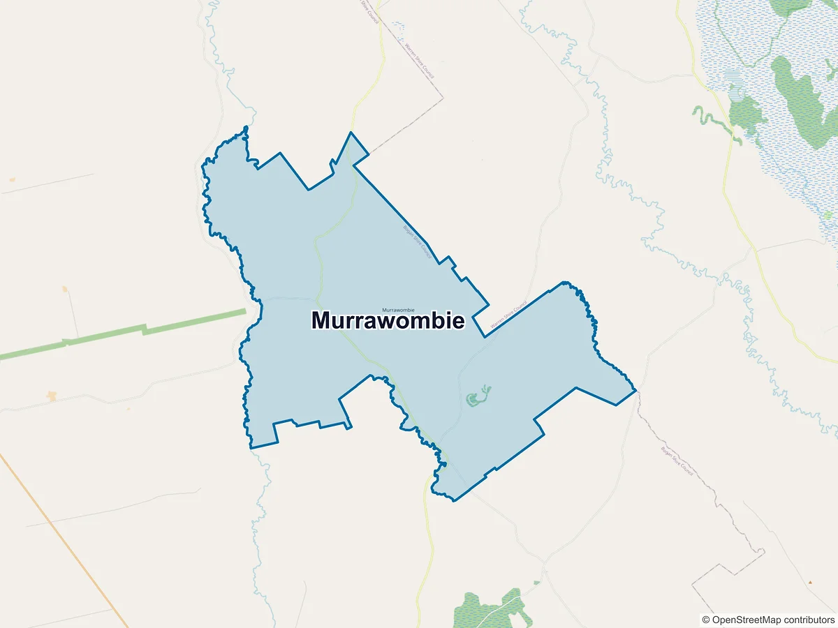 Map of Murrawombie, NSW, Australia