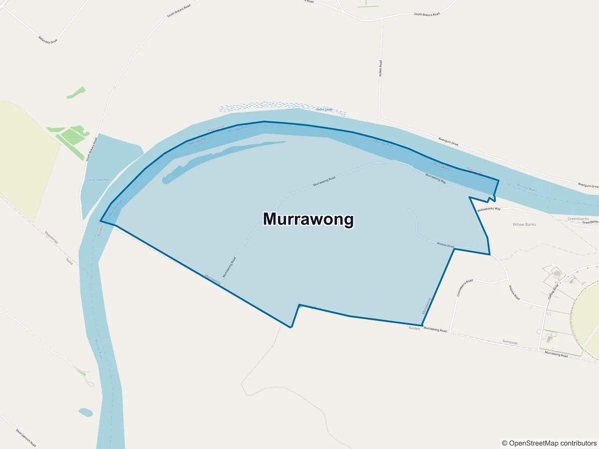 Map of Murrawong, SA, Australia