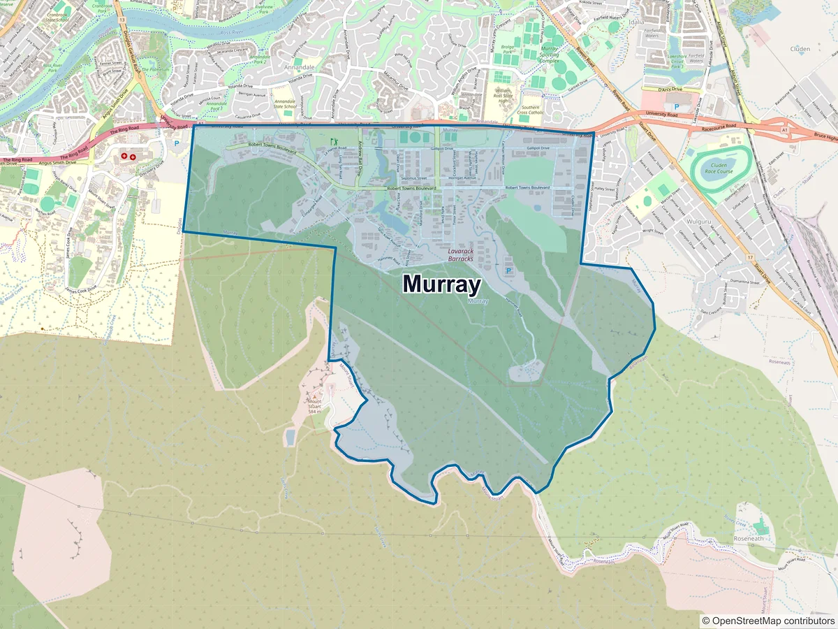 Map of Murray, QLD, Australia
