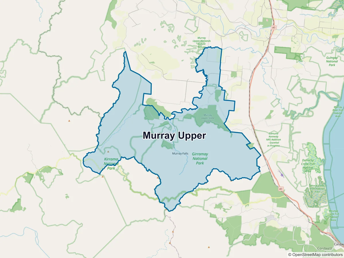 Map of Murray Upper, QLD, Australia