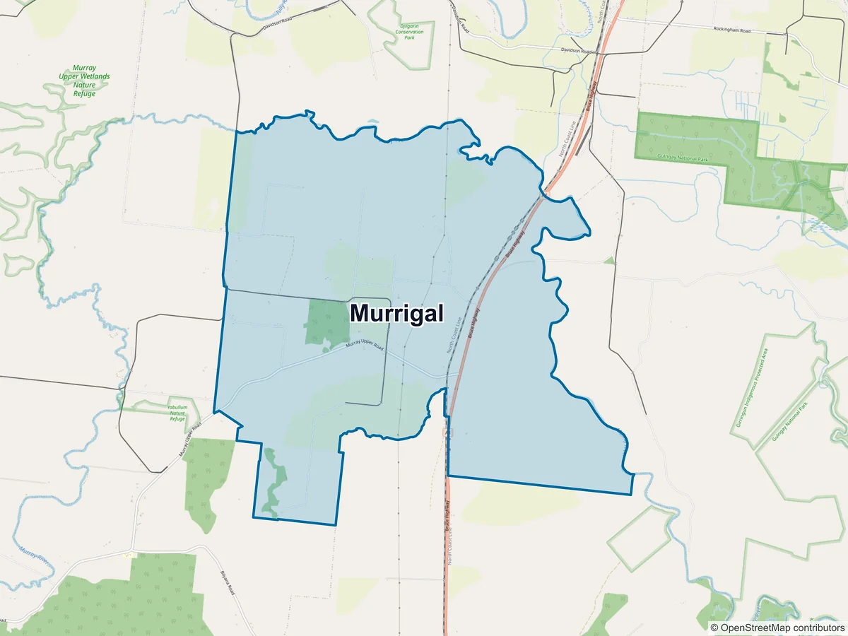 Map of Murrigal, QLD, Australia