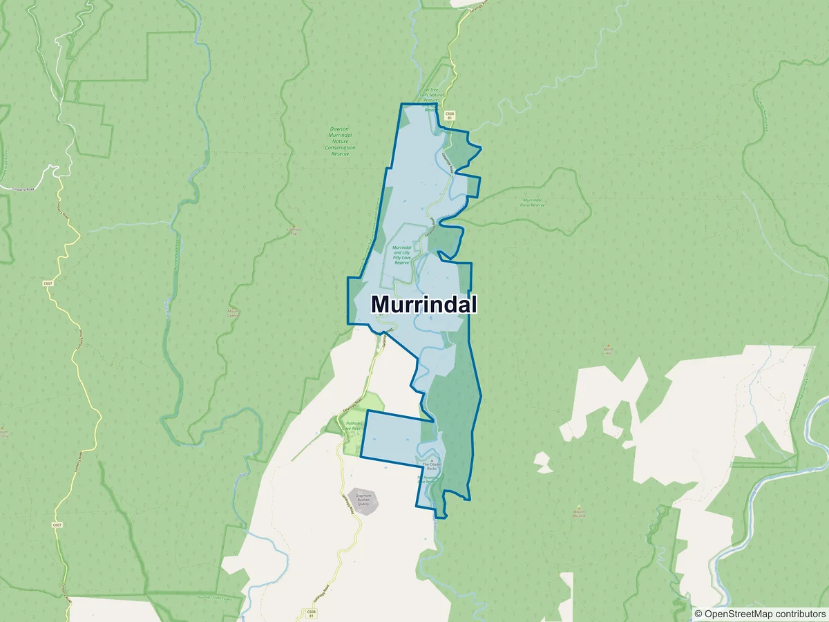 Map of Murrindal, VIC, Australia