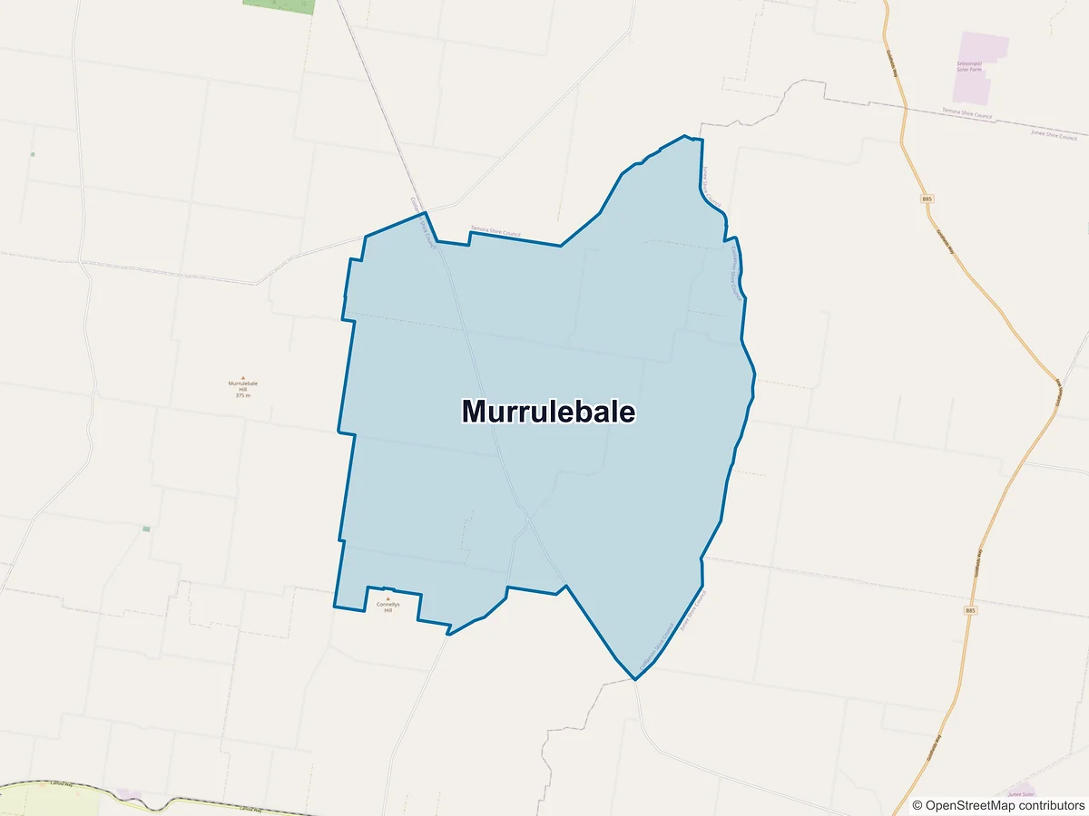 Map of Murrulebale, NSW, Australia