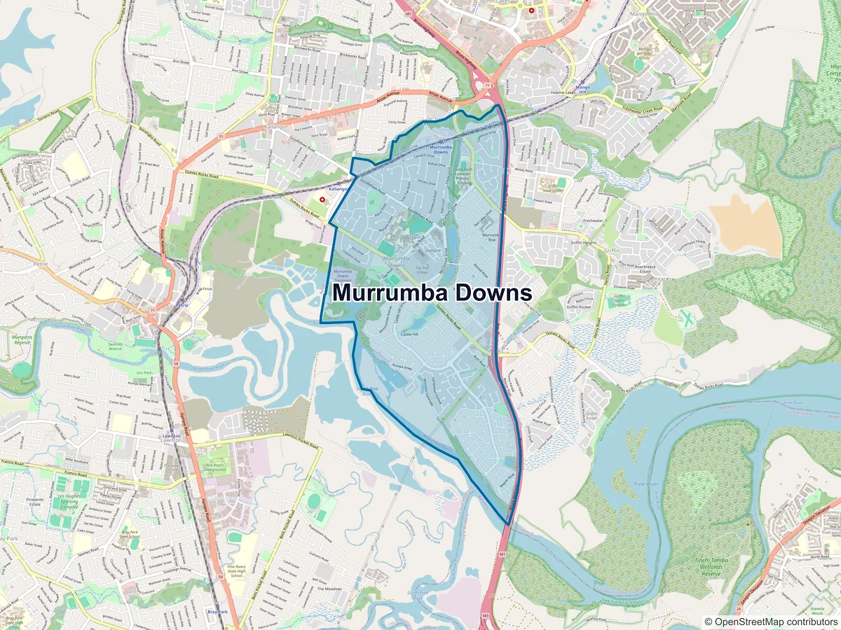 Map of Murrumba Downs, QLD, Australia