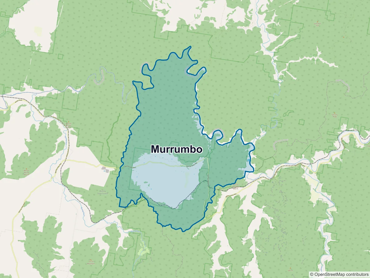 Map of Murrumbo, NSW, Australia