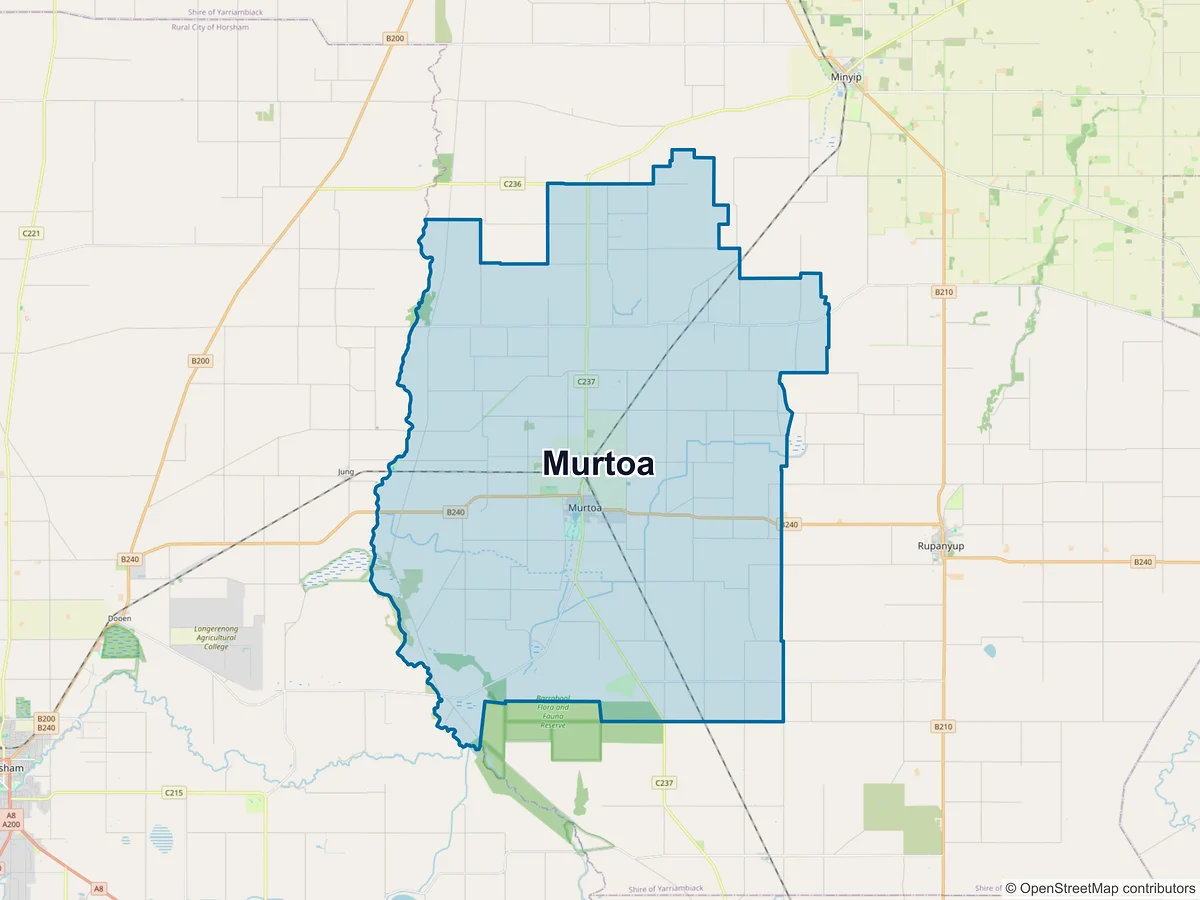 Map of Murtoa, VIC, Australia