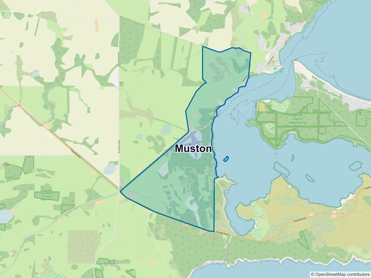 Map of Muston, SA, Australia