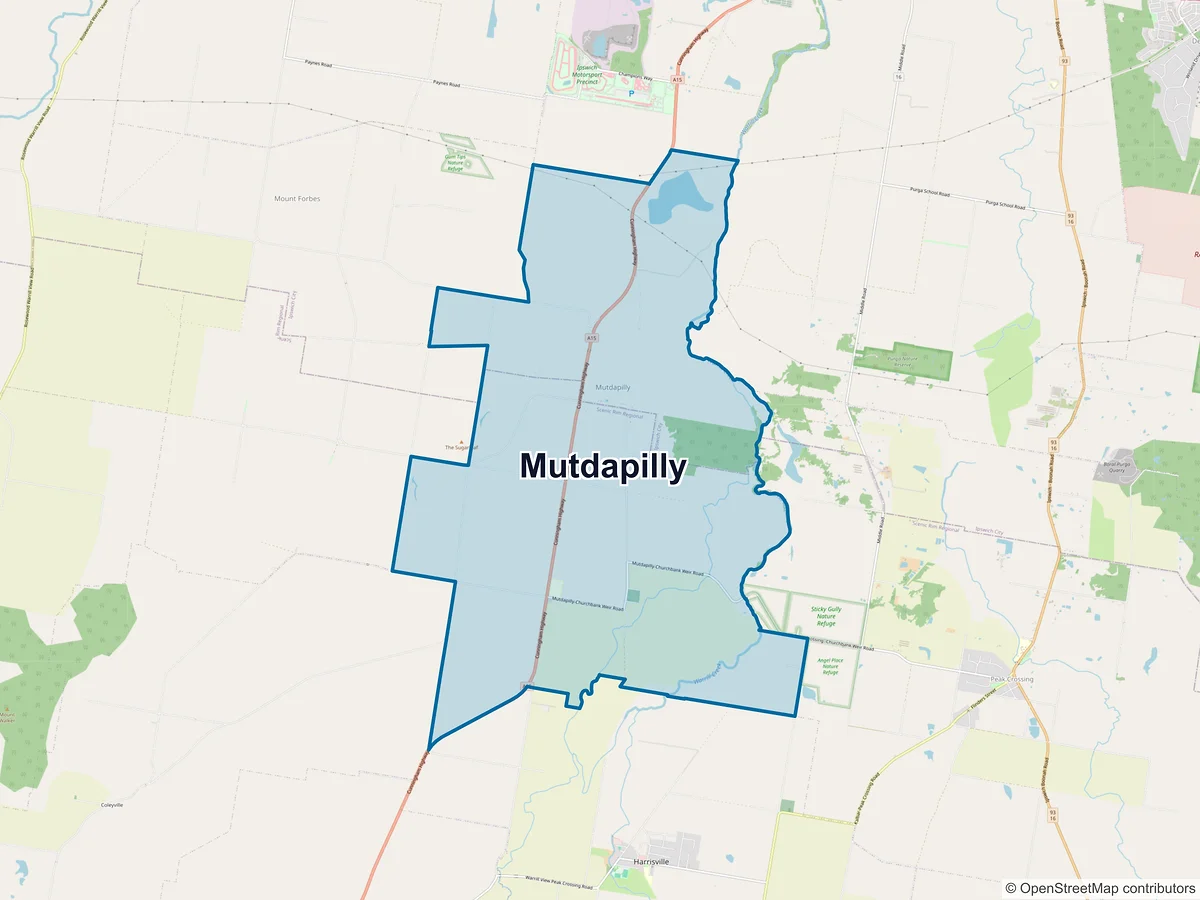 Map of Mutdapilly, QLD, Australia