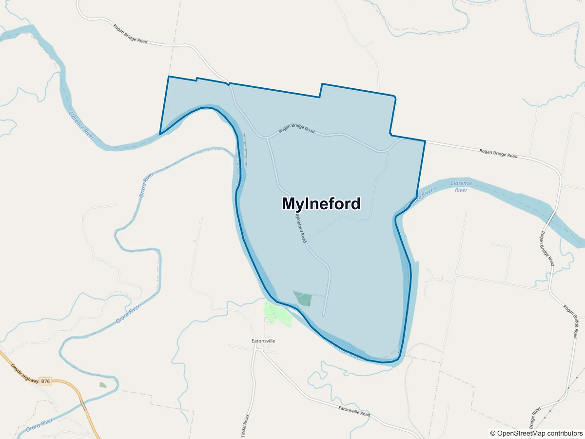 Map of Mylneford, NSW, Australia