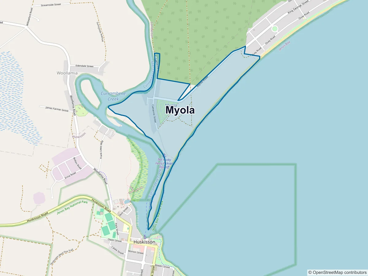 Map of Myola, NSW, Australia