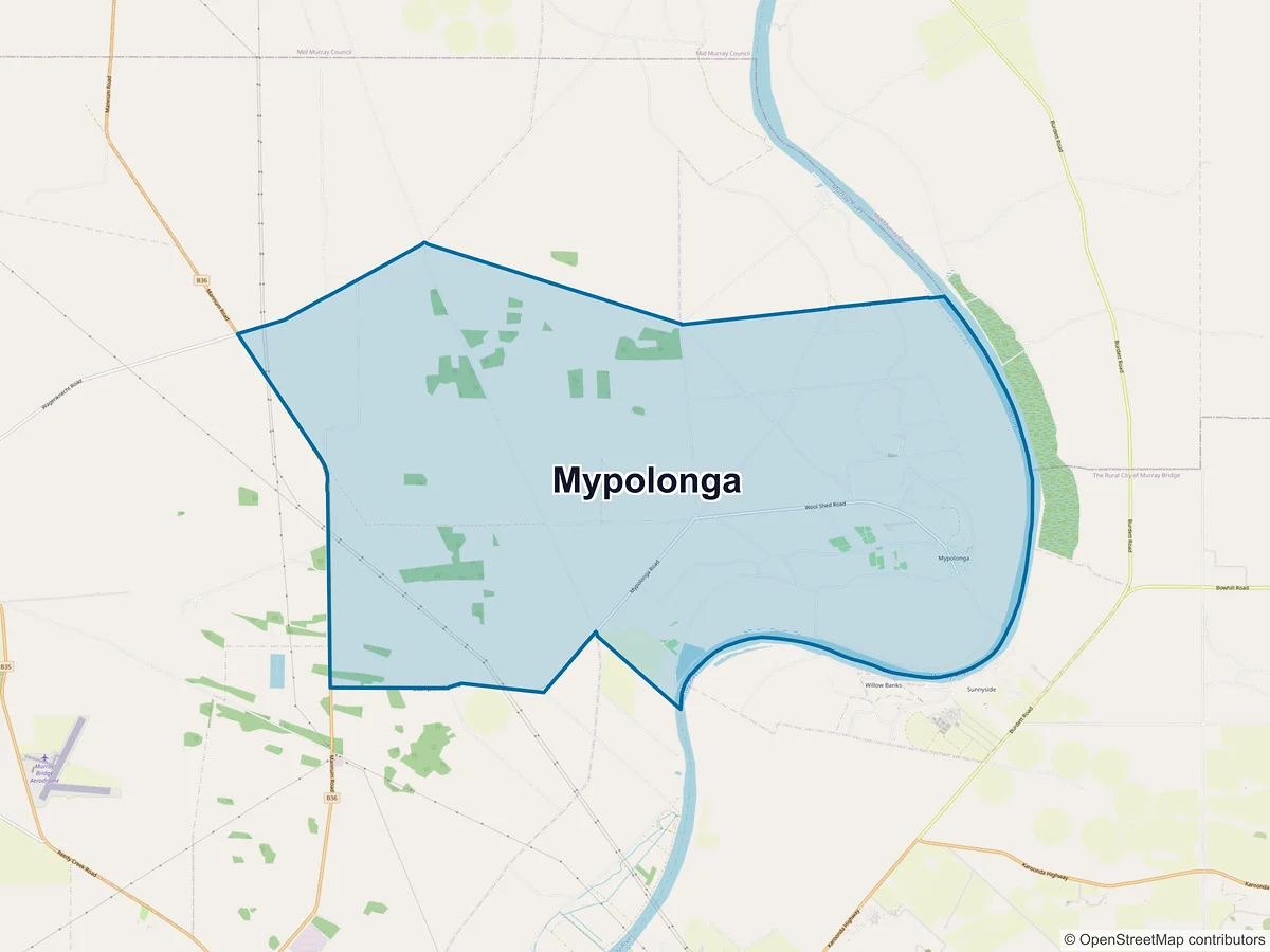 Map of Mypolonga, SA, Australia