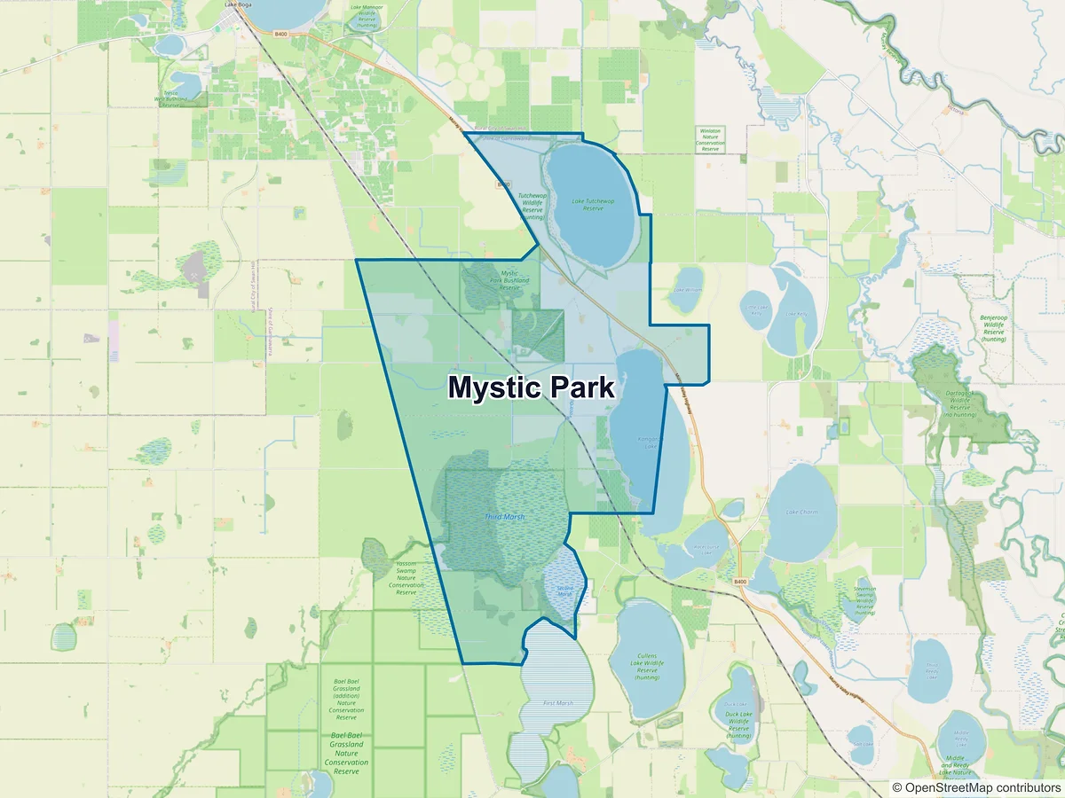 Map of Mystic Park, VIC, Australia