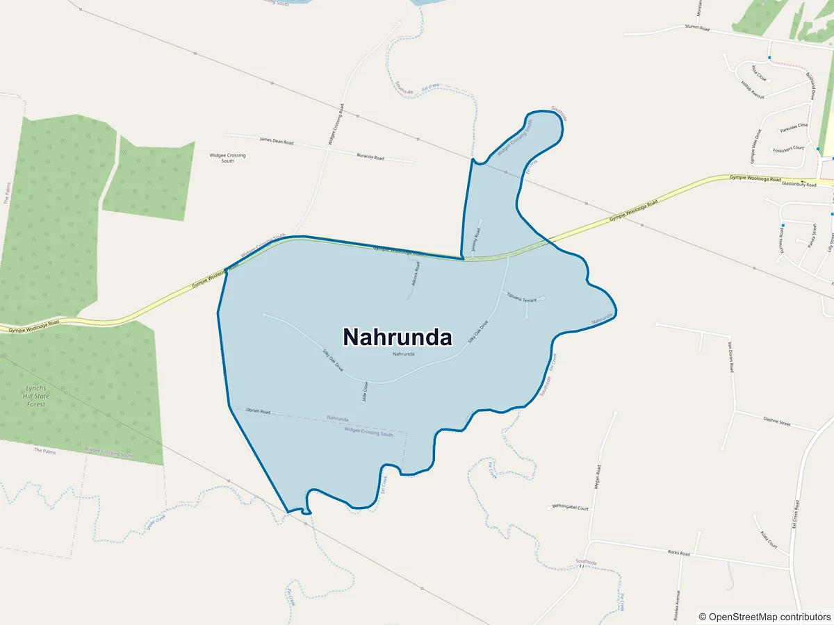 Map of Nahrunda, QLD, Australia