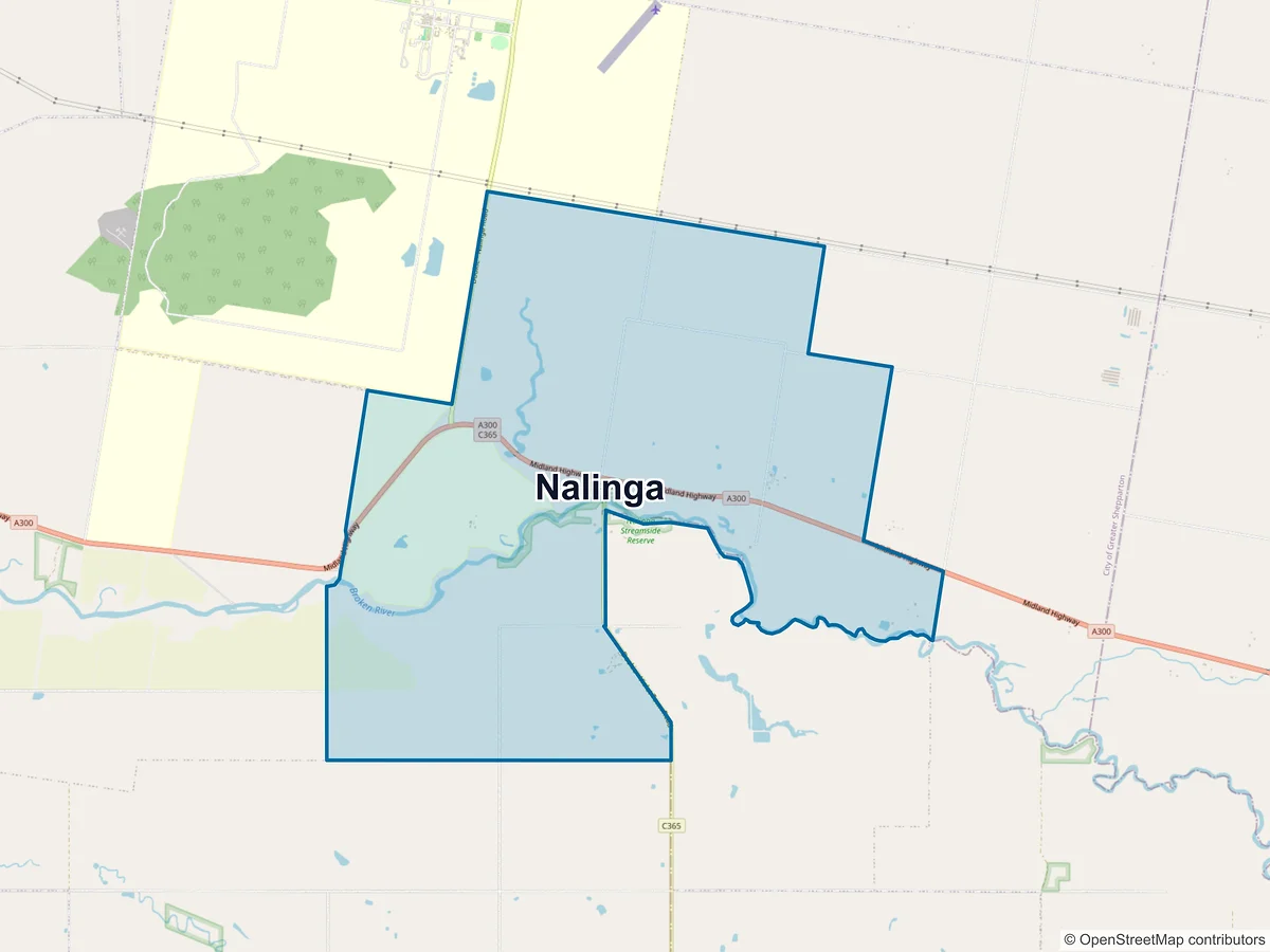 Map of Nalinga, VIC, Australia