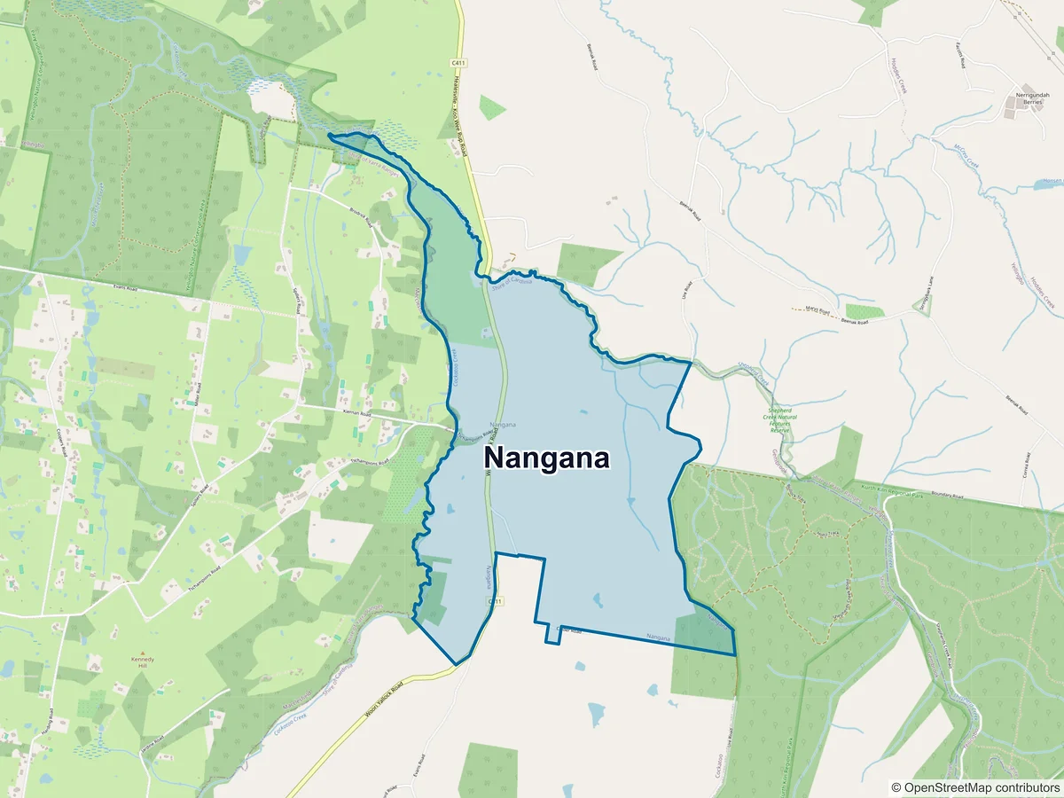 Map of Nangana, VIC, Australia