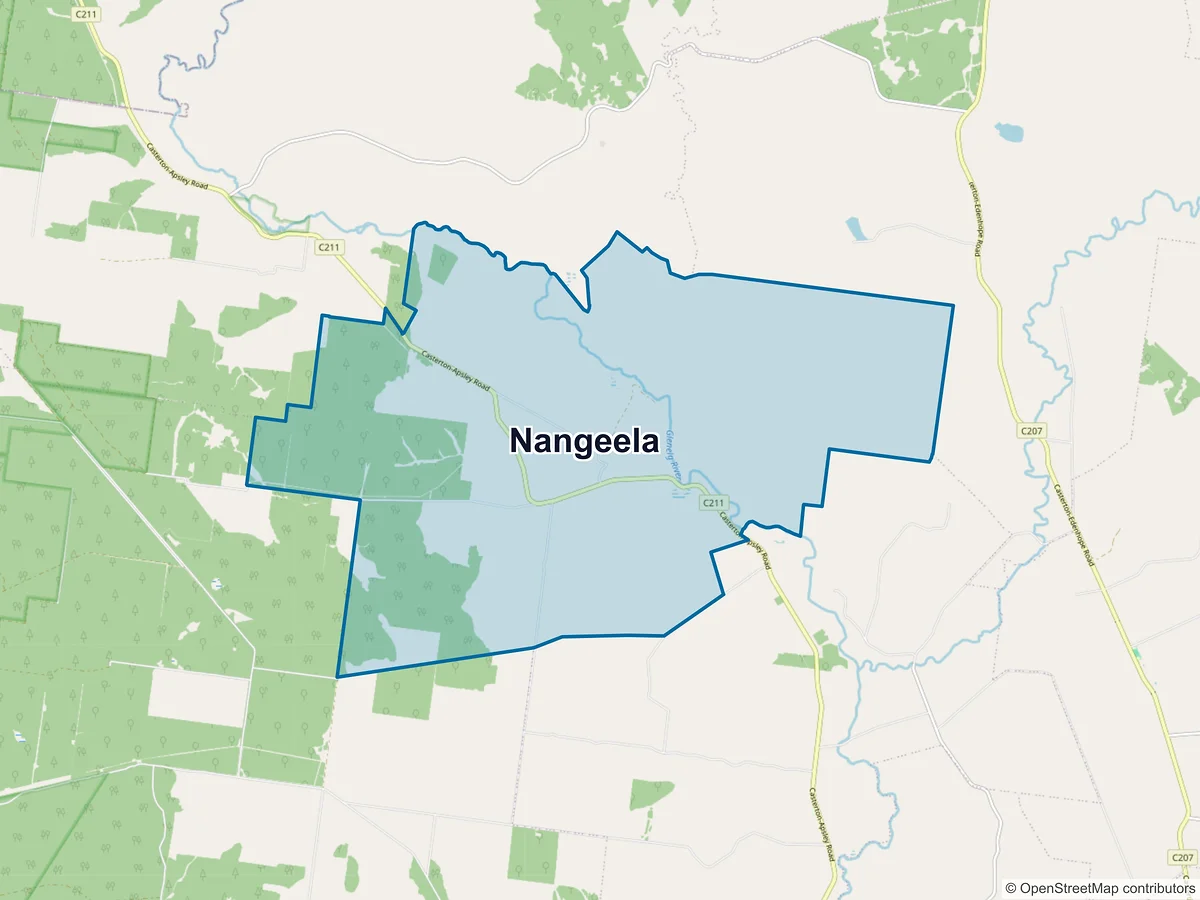 Map of Nangeela, VIC, Australia