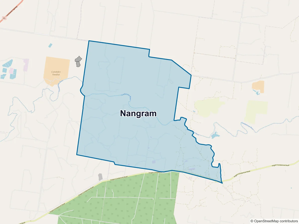 Map of Nangram, QLD, Australia