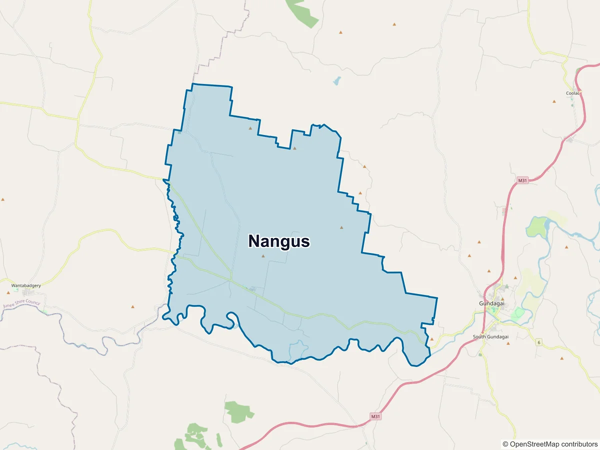 Map of Nangus, NSW, Australia