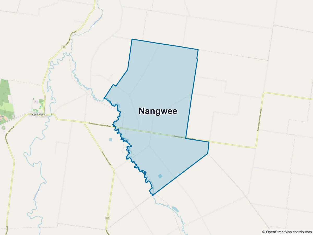 Map of Nangwee, QLD, Australia