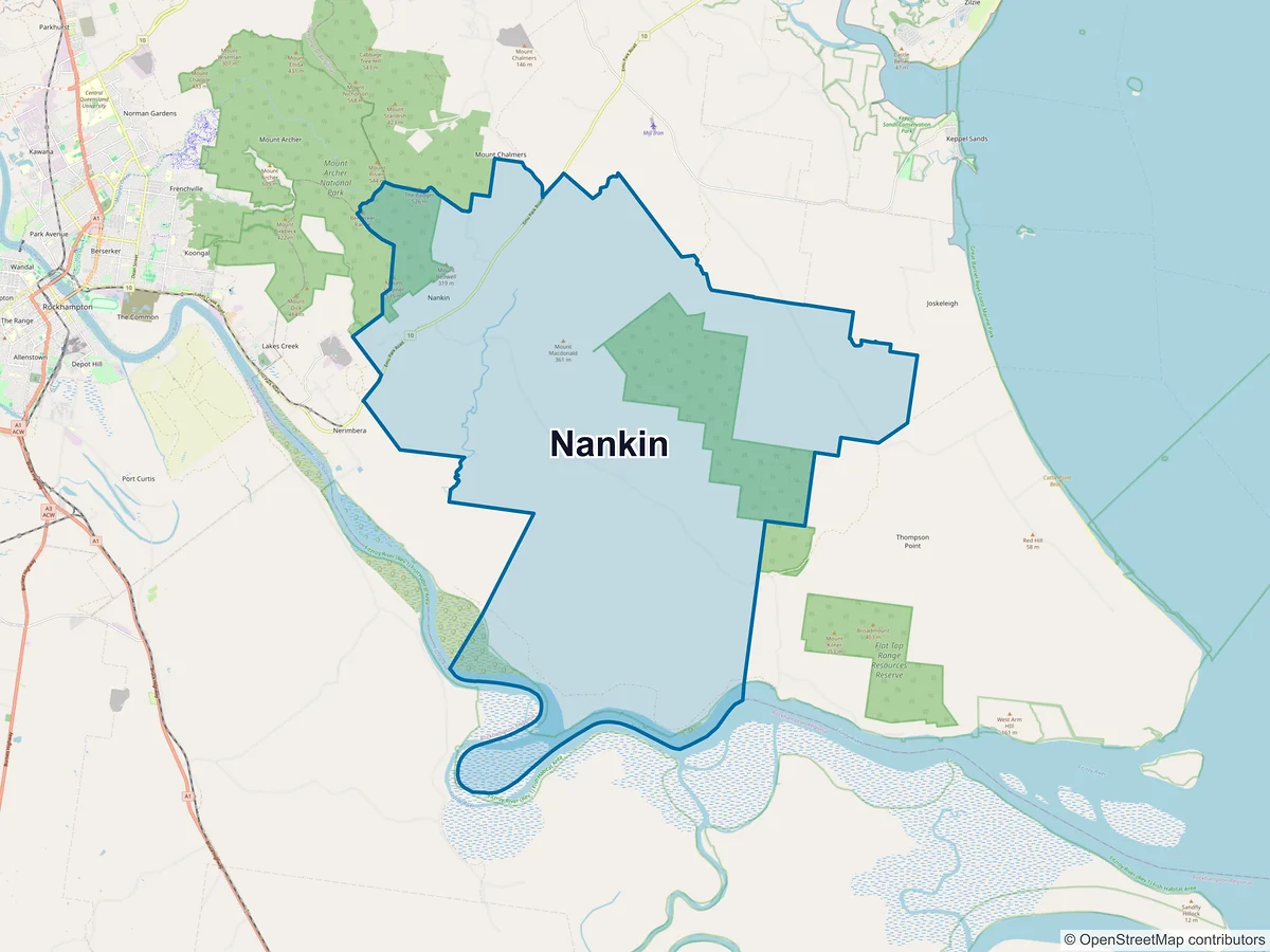 Map of Nankin, QLD, Australia