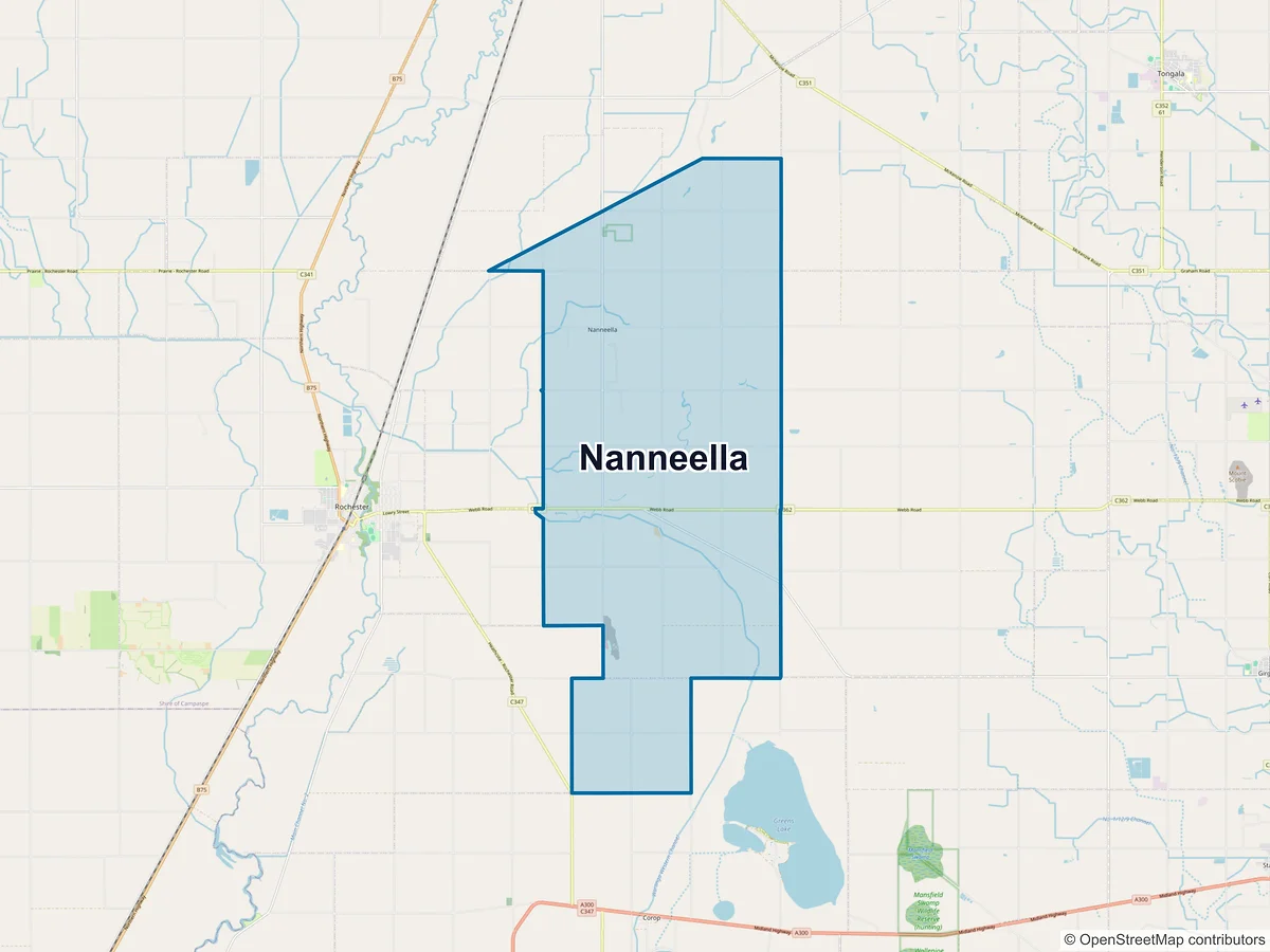 Map of Nanneella, VIC, Australia