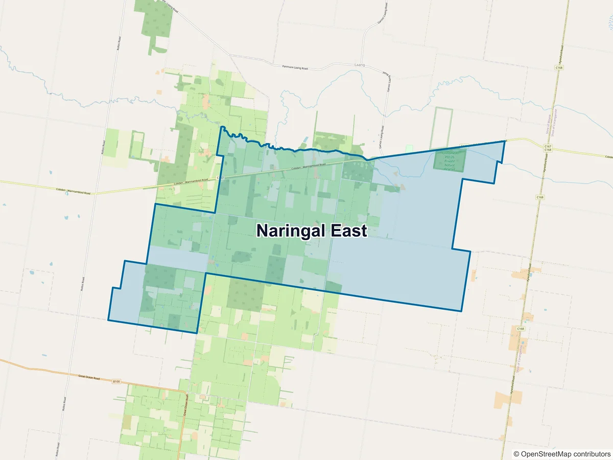 Map of Naringal East, VIC, Australia