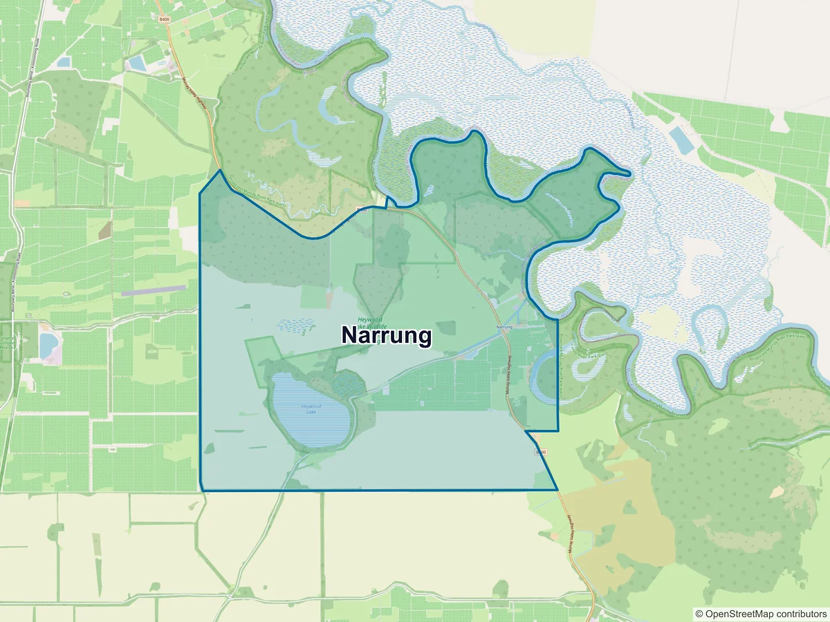 Map of Narrung, VIC, Australia